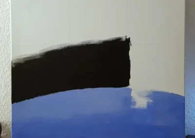 A Föld az ISS-ről, Bob Behnken fotója alapján, 50x50 cm feszített vászon, akril